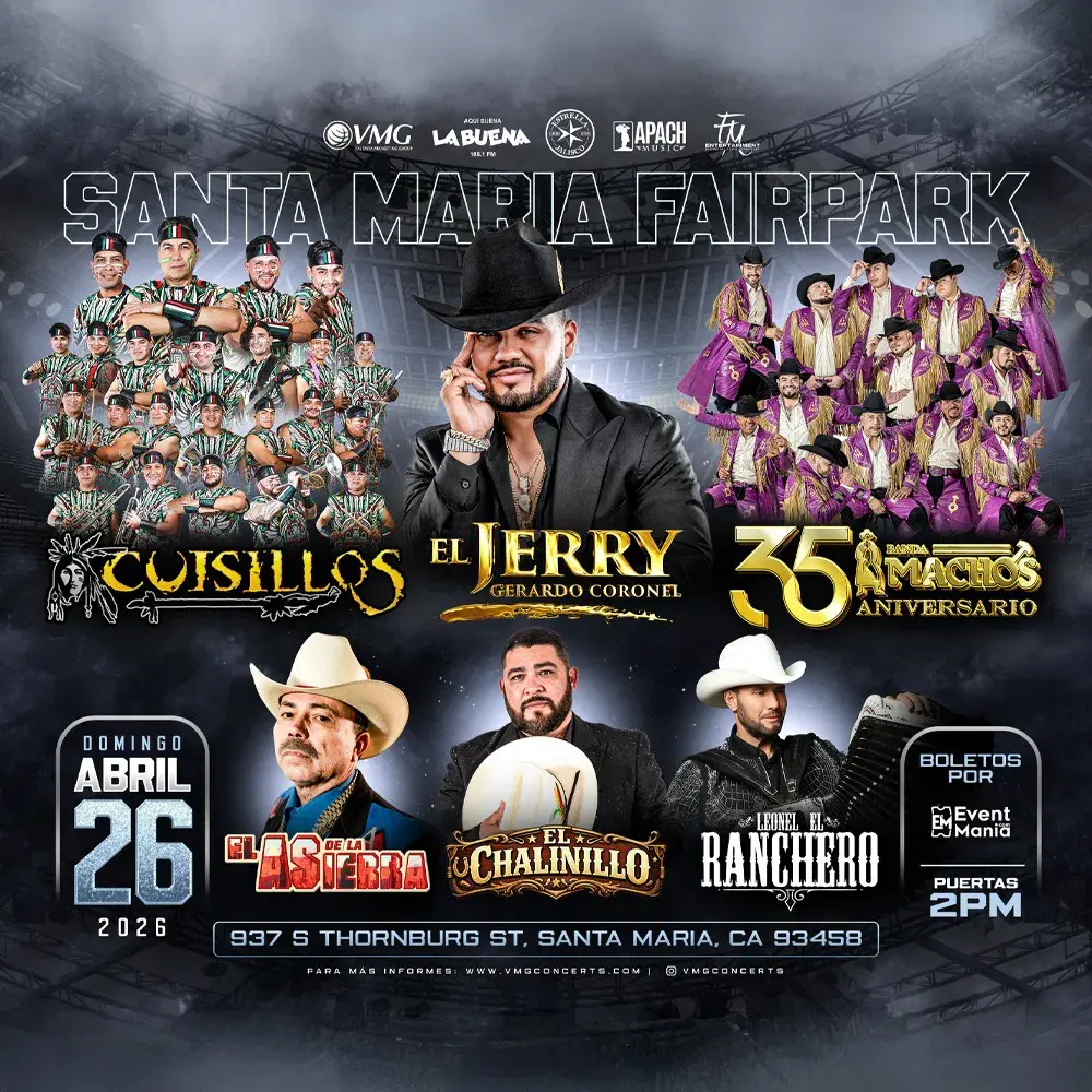 Cuisillos, El Jerry, Banda Machos y mas - Santa Maria, CA