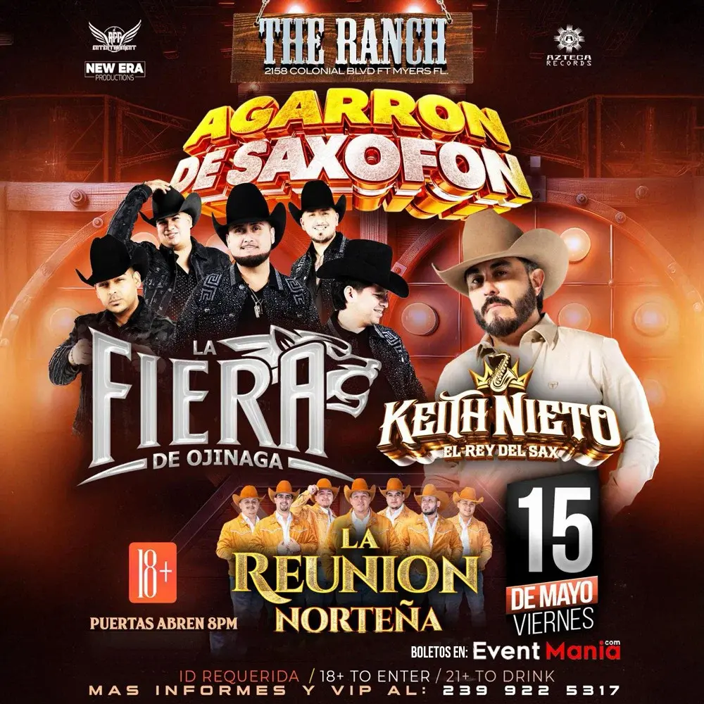 La Fiera de Ojinaga y Keith Nieto y mas - FT Myers *TABLES