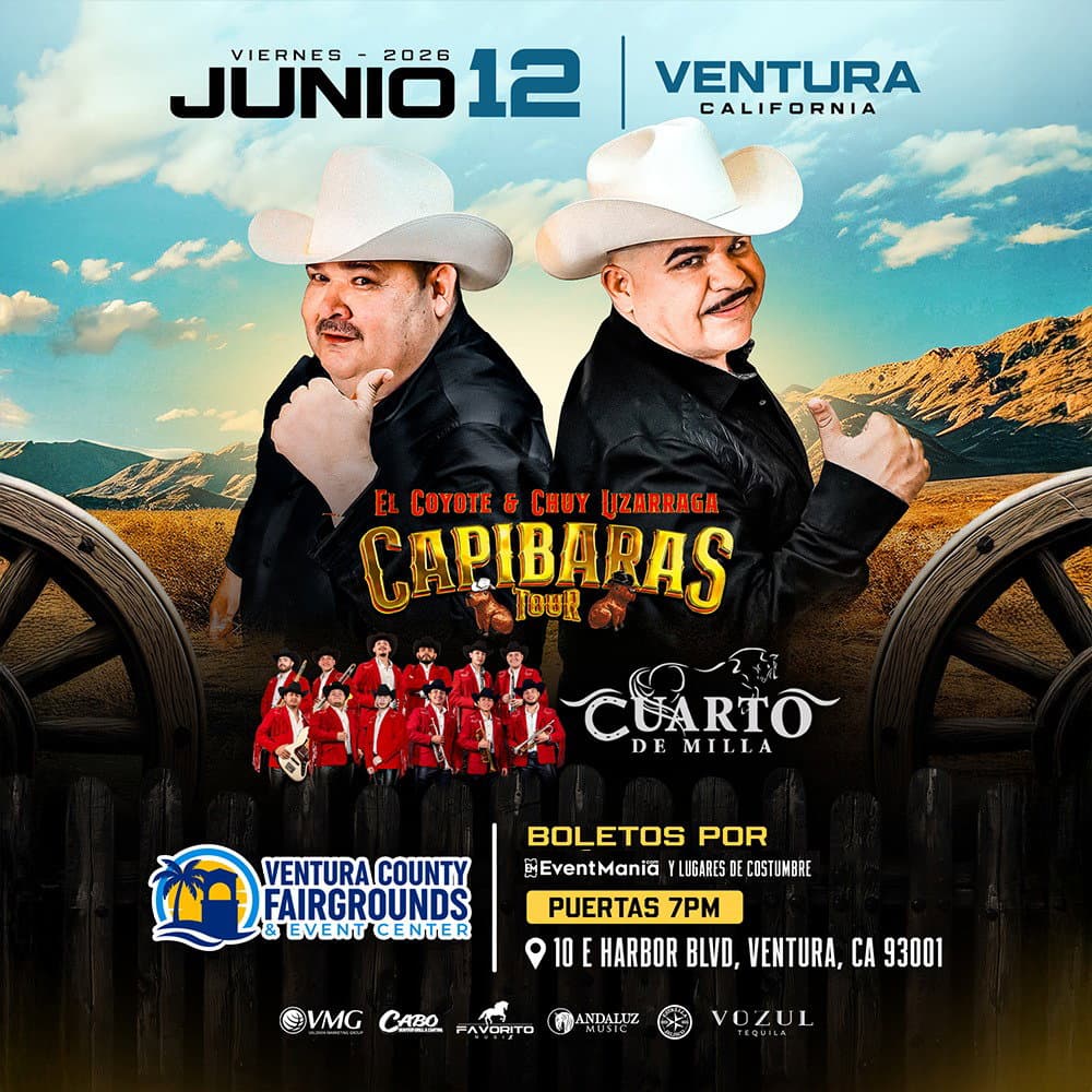 Capibaras Tour con El Coyote y Chuy Lizarraga - Ventura, CA