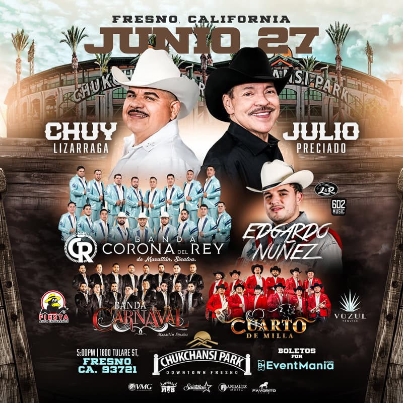 Chuy Lizarraga, Julio Preciado y Mas - Fresno, CA