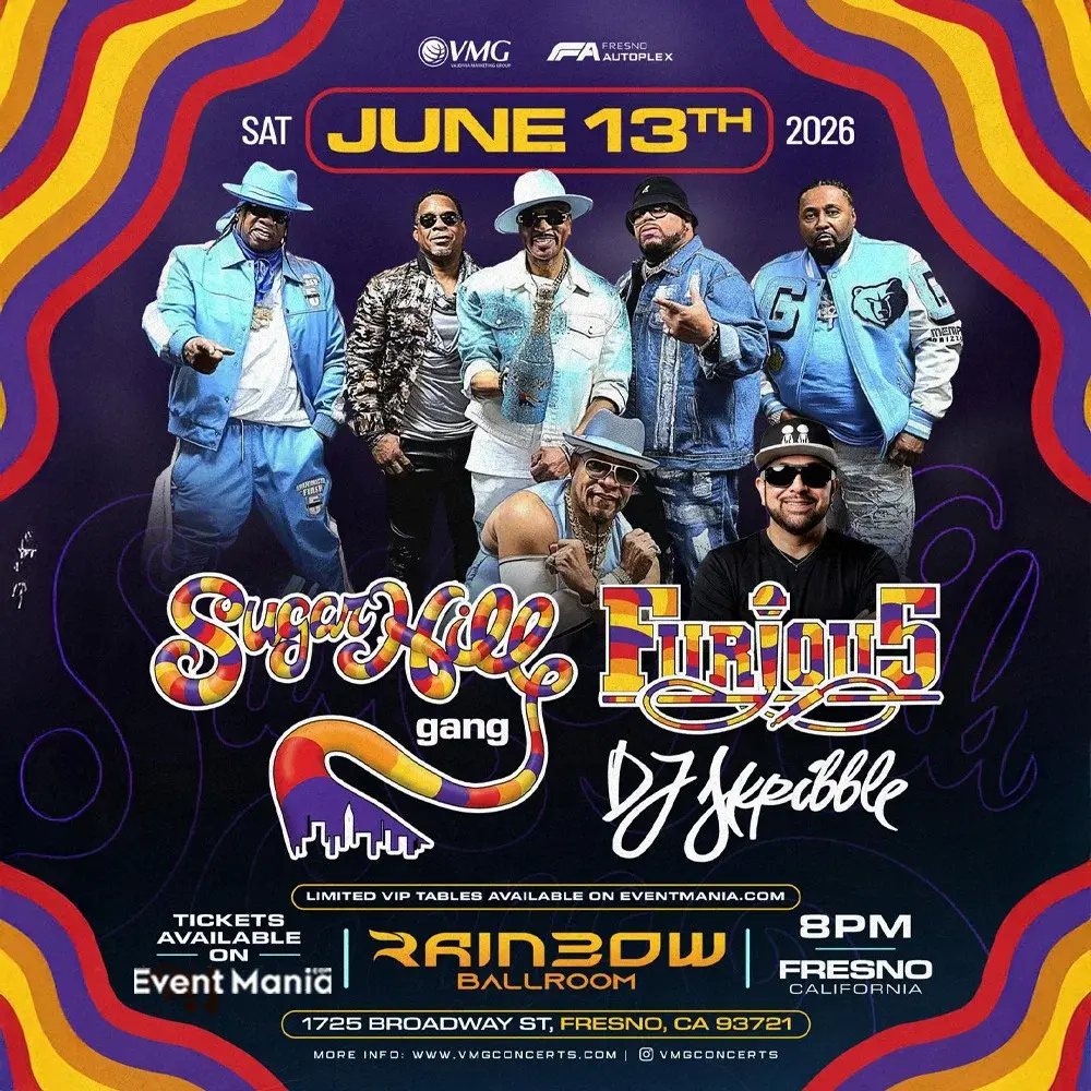 Sugarhill Gang & Furious 5 & DJ Skribble - Fresno, CA